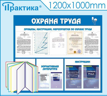 С07 Стенд охрана труда (с перекидной системой) (1300х1000 мм, пластик ПВХ 3 мм, алюминиевый багет золотого цвета) - Стенды - Стенды по охране труда - . Магазин Znakstend.ru