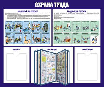 С95 Стенд охрана труда (с перекидной системой) (1200х1000 мм, пластие 3 мм, Прямая печать на пластик) - Стенды - Стенды по охране труда - . Магазин Znakstend.ru